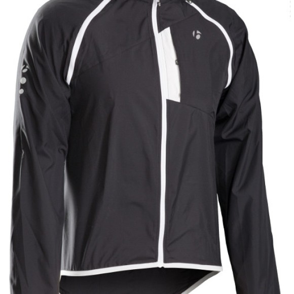 The front of the Men's Bontrager Convertible Jacket